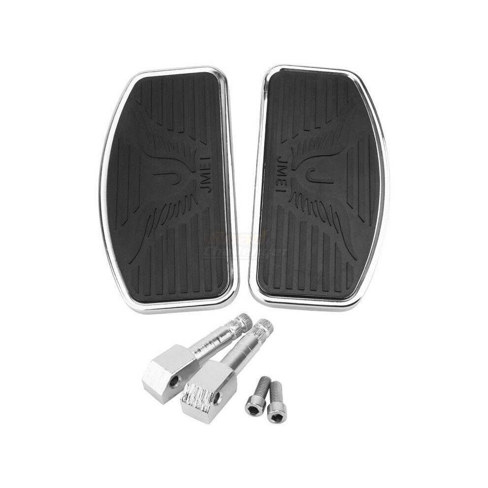 (Front) Black Motorcycle Adjustable Rear Passenger Footrest Driver Footrest Foot Pegs Foot Pegs