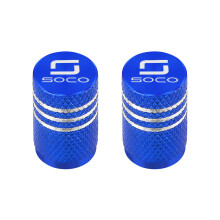 (2 sztuki niebieskie) do nakrętek na wentyle opon Super Soco CPx CUmini CUx TC 50 TC Max Wanderer aluminiowych
