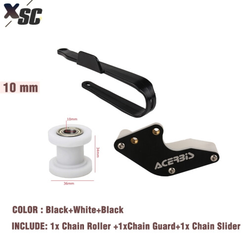 (10mm F) Μοτοσικλέτα Swingarm Guard Chain Slider Πίσω κάλυμμα Chain Guard Roller