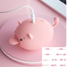Cute Pig Tongue Licking Vibrator 10 Speed Pink Clit Massager Toy