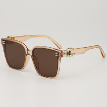 (pas de cas-C1) Ins lunettes de soleil de luxe UV400 pour femmes et filles, nouvelles lunettes de soleil