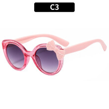 (C3 rose-comme sur la photo) jolies lunettes de soleil œil de chat pour enfants personnalité lunettes