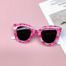 (Rouge blanc) à la mode nouveau sac de voyage fleur lunettes de soleil pour enfants Anti UV bébé garçons