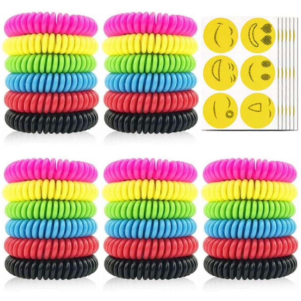 Mosquito Repellent Bracelet 30 Pack Natural Insect Repellent Wristband Waterproof Pest Control Belt