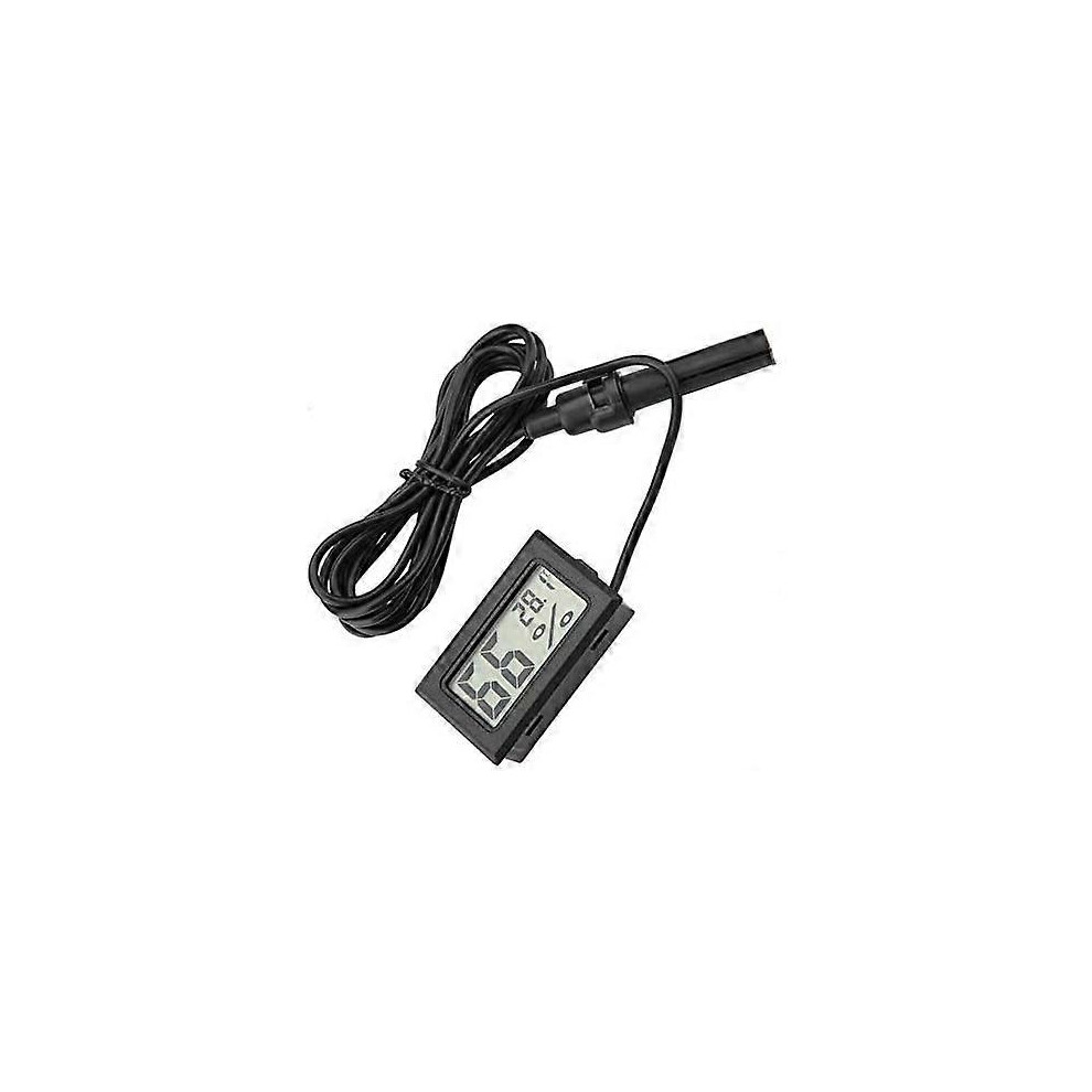 Digital Thermometer Hygrometer, Embedded Mini Thermometer with External Probe