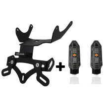 (CBR650R con luz) Soporte trasero para guardabarros trasero CNC para motocicleta 2023, soporte para