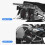 (1 Μαύρη τσάντα) Μοτοσικλέτα Πλαίσιο Crash Bar Bag, Αδιάβροχο 500D 5