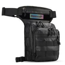 (3L Waist Bag-Black)Rhinowalk Waist Leg Bag 3L Large Shoulder Bag Portable Travel Cycling