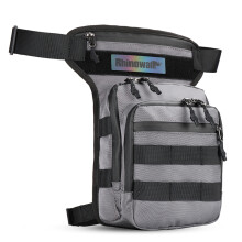 (3L Waist Bag-Gray)Rhinowalk Waist Leg Bag 3L Large Shoulder Bag Portable Travel Cycling