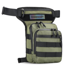 (3L Waist Bag-Green)Rhinowalk Waist Leg Bag 3L Large Shoulder Bag Portable Travel Cycling