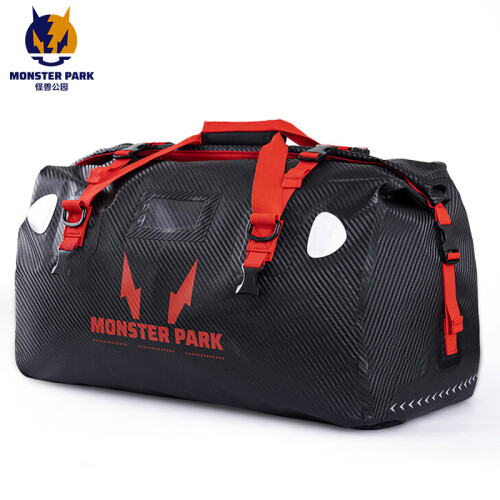 (Μαύρο κίτρινο) MONSTER PARK μοτοσικλέτας αδιάβροχες τσάντες ουράς 1