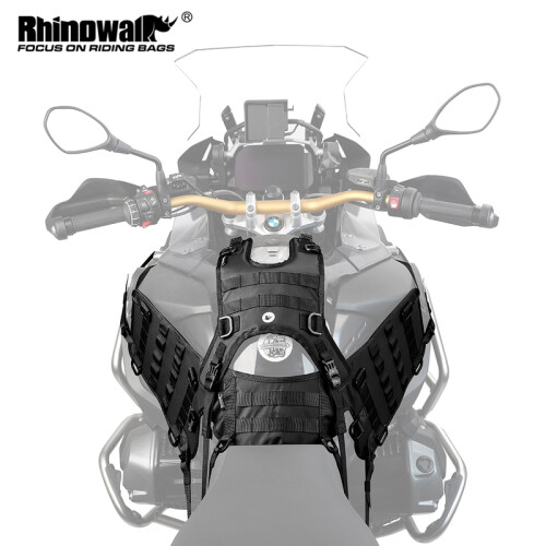 (Βάση Saddlebag (1 Τεμάχιο)) Σετ γιλέκου τακτικής μοτοσυκλέτας Rhinowalk, 1