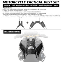 (BaseX2) Σετ γιλέκου Tactical Motorcycle Rhinowalk, Βάση τσάντας τανκ Motocross