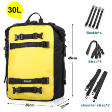 Τσάντα πίσω καθίσματος μοτοσικλέτας (30L) Rhinowalk μοτοσικλέτας