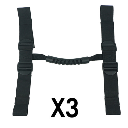(3 τεμάχια BK) Μοτοσικλέτα Top Box Pannier Strap Θήκη λαβής για Benelli TRK
