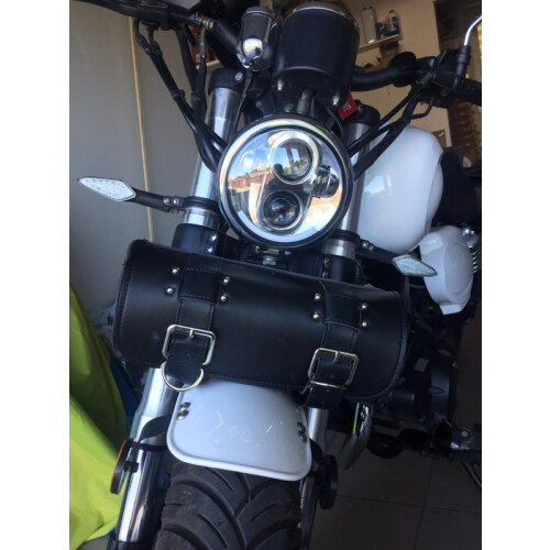 Δερμάτινη τσάντα σέλας για Chopper Bobber Cruiser για Dyna για Softail για 1