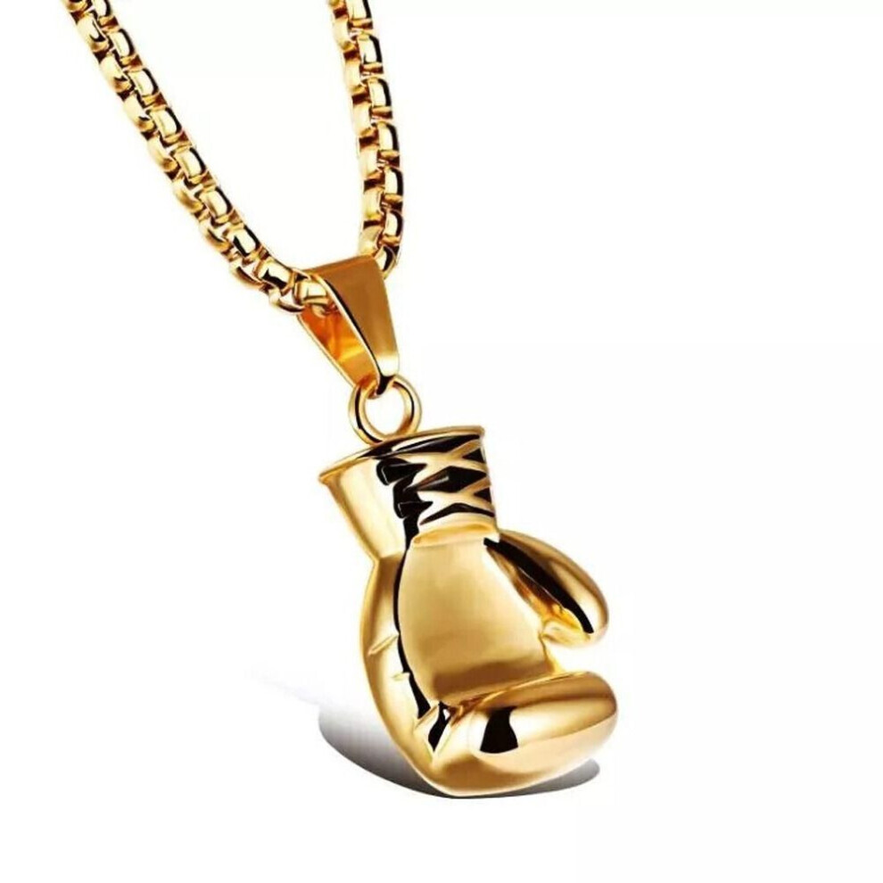 Collier simple en acier inoxydable pour homme (doré)