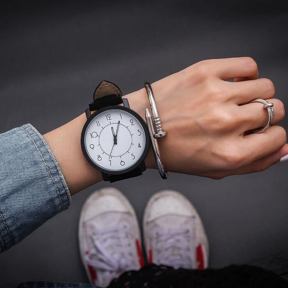 (noir) 1 pièce montre-bracelet de mode montre femme montres-bracelets à quartz pour femme montre femme