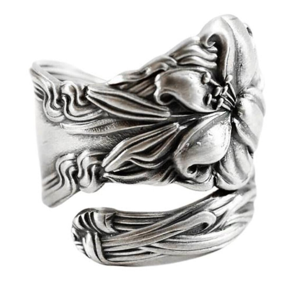 Bague rétro, réglable, douce pour la peau, adaptée