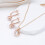 Κρεμαστό κολιέ σκουλαρίκια Kinel Rose Gold Ball Σετ για καθημερινή 4