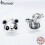 Γνήσια Bamoer 100% ασήμι 925, συλλογή ζώων Cute Panda Stud σκουλαρίκια 2