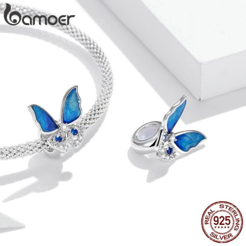 bamoer 925 ασήμι στερλίνα αστραφτερές πολύχρωμες κυβικές χάντρες 2