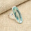 (Πράσινο -10,5) Κομψό μενταγιόν Aqua Apatite Gemstone Solid 925 Sterling, χειροποίητο 2