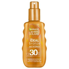 3 x Garnier Ambre Solaire Ideal Bronze Milk-In Spray SPF30 150ml