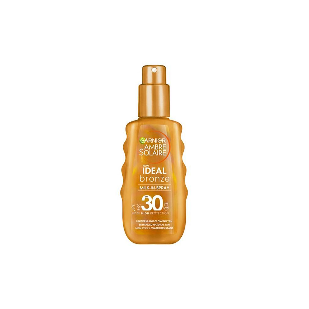 Garnier 3 X Ambre Solaire Ideal Milk-In Spray Spf30 150Ml Bronze