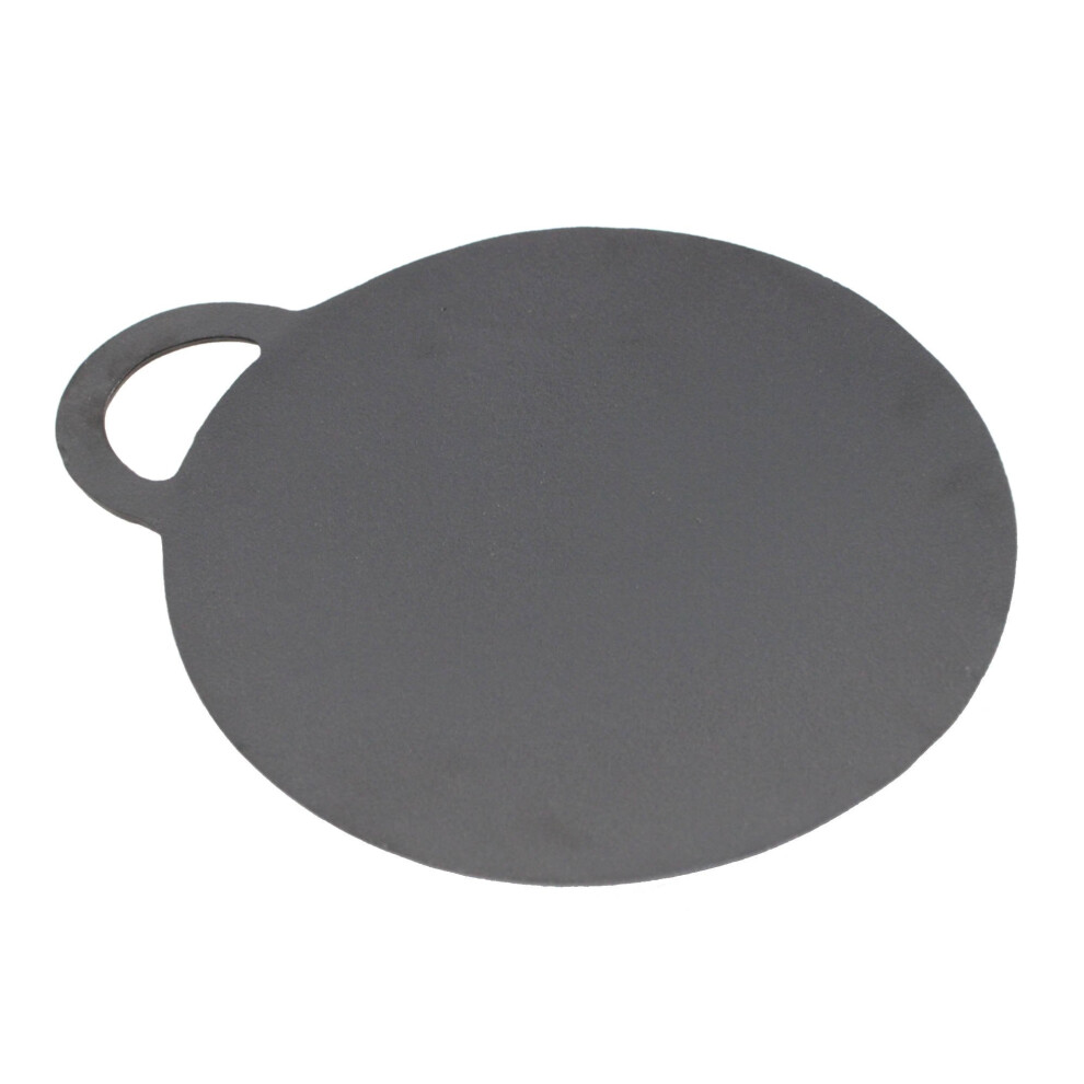 Oypla 30cm Cast Iron Seasoned Baking Stone Cooking Skillet Griddle