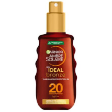6 x Garnier Ambre Solaire Ideal Bronze SPF20 Tan Enhancing Protection Oil 150ml