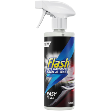 Flash Waterless Wash & Wax Quick & Effective Waterless Car Cleaner Spray 500ml