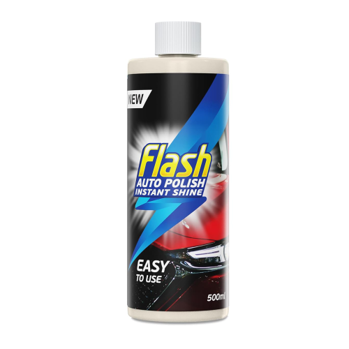 Flash FLASH Car Polish High Gloss Instant Shine Paint Protection & Detailing 3x500ml 1