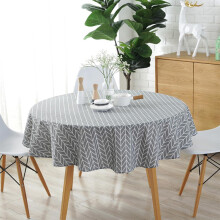 (100CM) Round Tablecloth Cotton Linen Tablecloths Nordic Style Washable Table Cloth Decorative Table Cover For Indoor Outdoor Home Party Dining Room