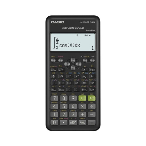 Casio Calculadora científica - Casio - FX-570ES+ - Display de 2 linhas - 417 funções - 100 g