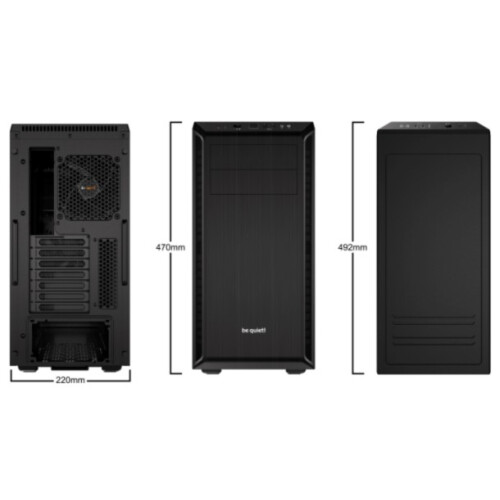 BE QUIETE Pure Base 600 PC CASE - Mid Tower - Negro - Formato ATX (11236) 2