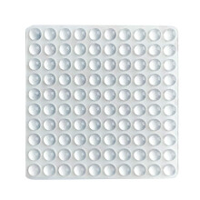 100 csomagos tltsz ntapad gumi lkhrt prnk flgmb alak szekrny- s btorvdelemhez 8 mm x 4 mm