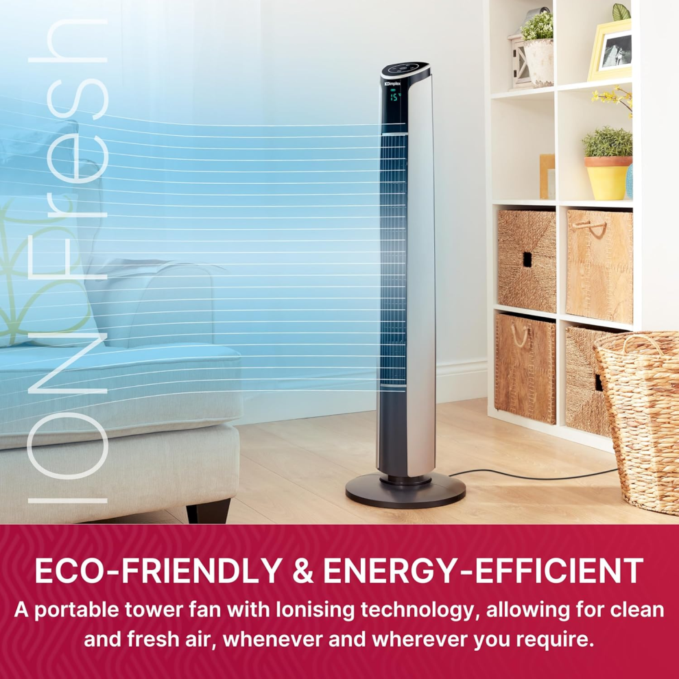 Dimplex Ion Fresh Bladeless Cooling Fan  Copper Quiet  Smart Airflow-image-OPC-PGVP9G5-NEW