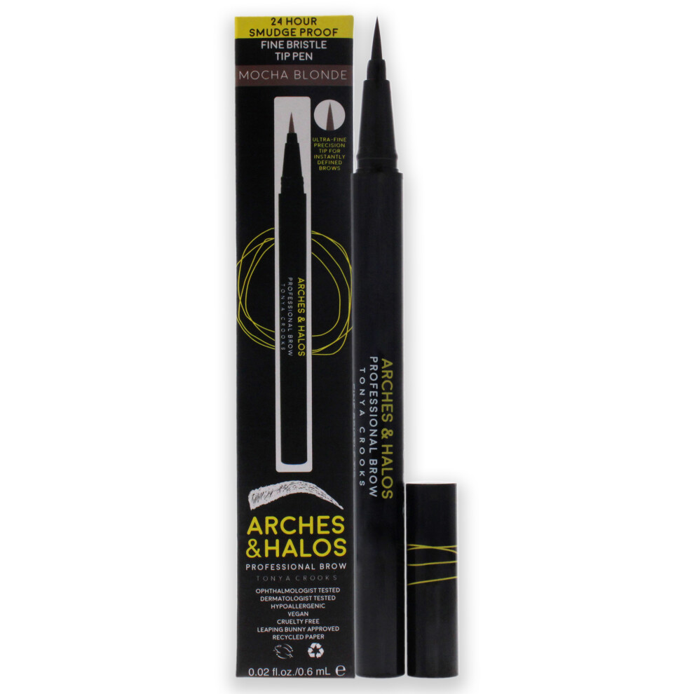Arches And Halos Fine Bristle Tip Pen - Mocha Blonde For Women 0.02 Oz Eyebrow Pen
