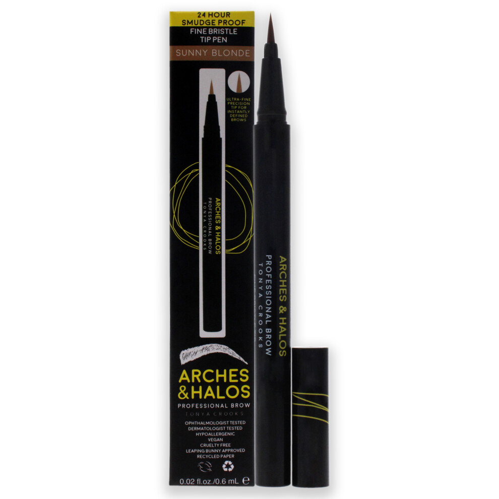 Bã¶Gen Und Halos Arches And Halos Fine Bristle Tip Pen - Sunny Blonde For Women 0.02 Oz Eyebrow Pen