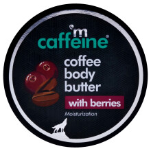 Kaffee-Körperbutter – Beeren von mCaffeine für Unisex – 3,5 oz Feuchtigkeitscreme