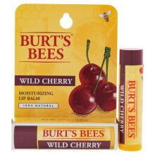Burt's Bees Wild Cherry Moisturizing Lip Balm 0.15 oz 4 Pack