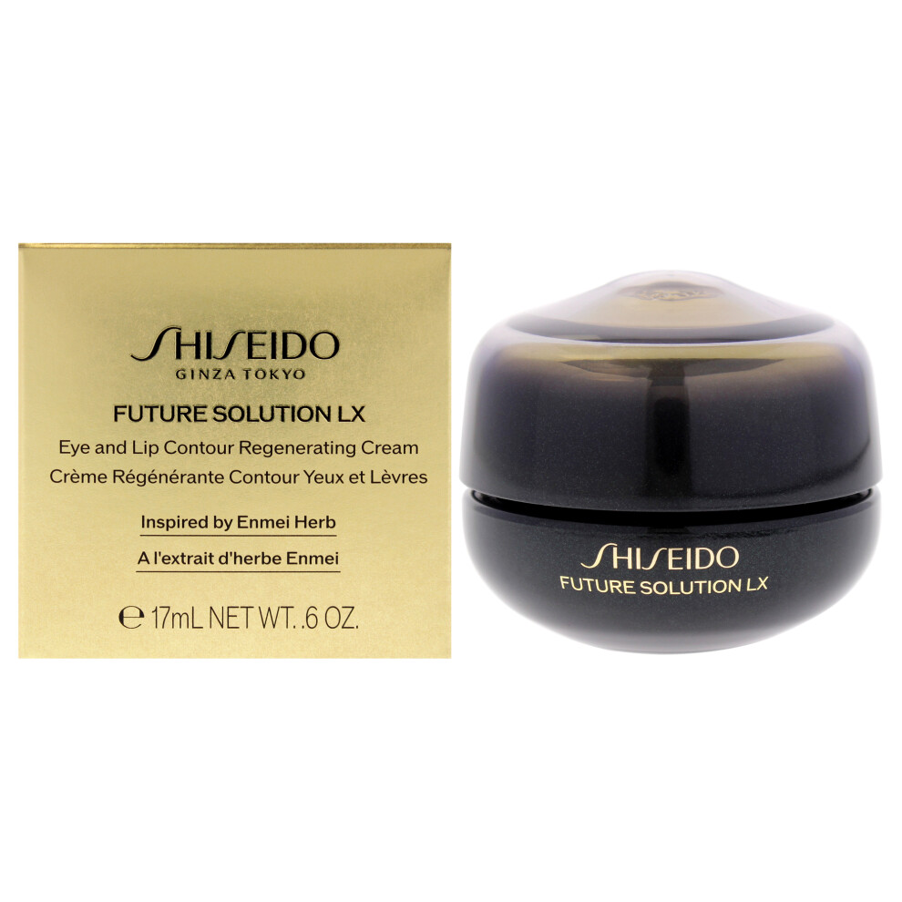 Shiseido Cream Future Solution Lx Eye And Lip Contour Regenerating - 17 Ml - Visibly Improves The Look Of Wrinkles & Sagging Around The Eyes And Mouth