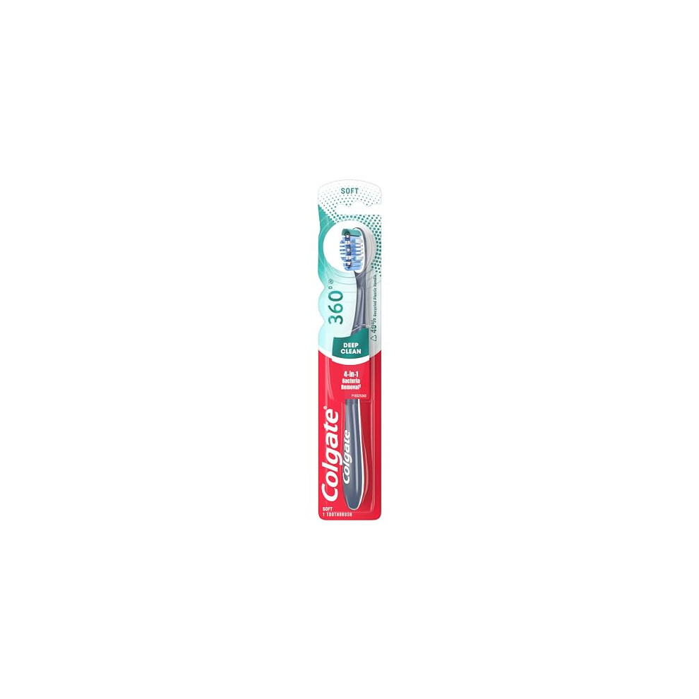 Colgate 360 Toothbrush with Tongue and Cheek Cleaner - Soft (1 Pack)