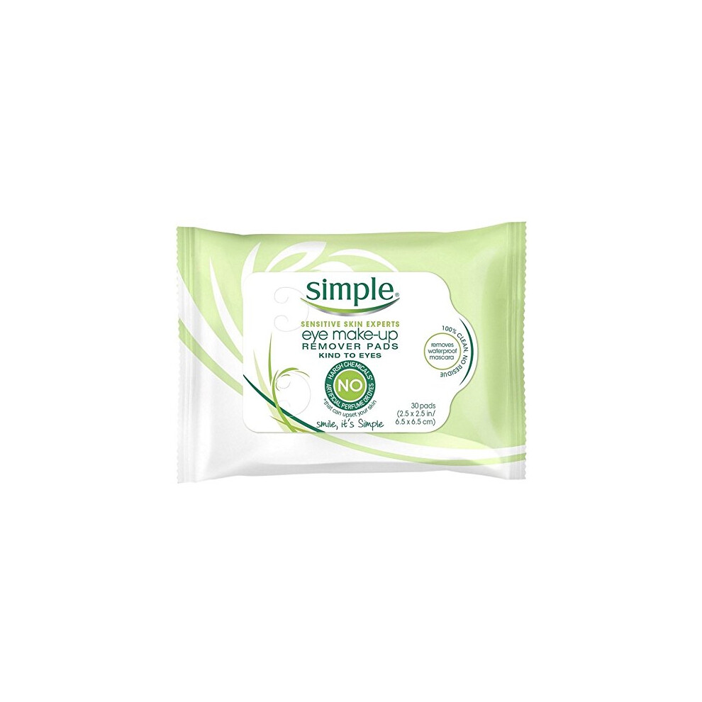 Simple Kind to Skin Eye Make Up Remover Pads Pack of 2