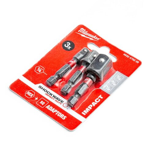 Milwaukee Milwaukee Shockwave Impact Socket Adaptor Set (3pc)