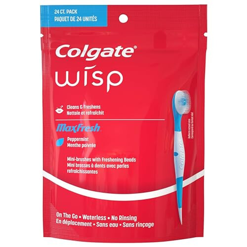 Colgate Colgate Wisp Portable Mini-Brush Optic White, Coolmint, 24 Count