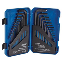 Draper 30 Piece Hexagon Allen Key Set | Metric/Imperial Combined Long Pattern Hand Tools | Hex Key Wrench Kit| 33894