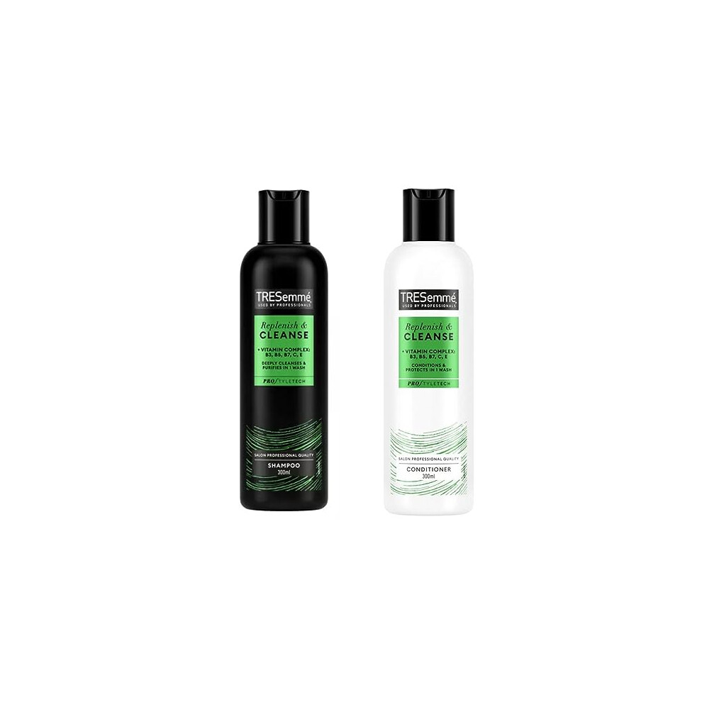 Tresemmã© Replenish & Cleanse Shampoo 300Ml And Conditioner 300Ml Twin Pack, 2 Count (Pack Of 1)