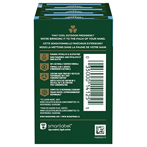 Colgate Irish Spring IcyBlast Cool Refreshment Deodorant Soap 113 g 3-Count Soap by Irish Spring 2